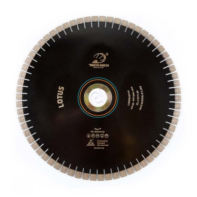 диск сегментный lotus д.530*3,0*90/60/50 (20*4,3/3,7*20)мм | 66z/гранит/wet tech-nick
