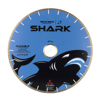 диск сегментный shark - м д.350*2,4*60/50 (43.7/41.7*3,2*8,0)мм | 24z/мрамор/wet tech-nick